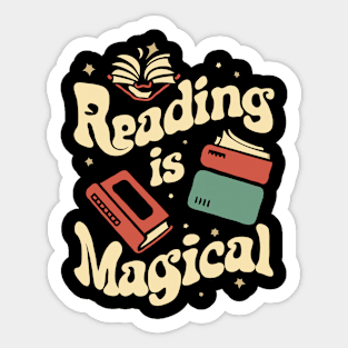 Reading Is Magical. Reading Lover Sticker